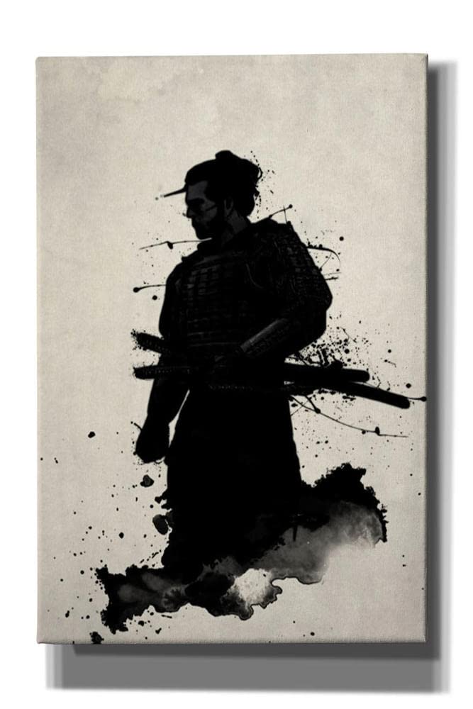 Cortesi Home 'Samurai' by Nicklas Gustafsson, Canvas Wall Art, 12"x18" - Image 1